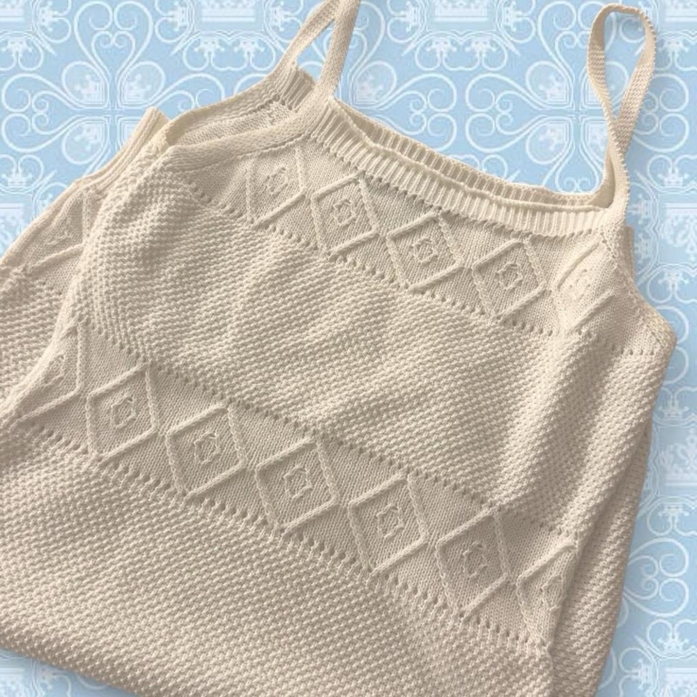 Beige Knit Women's Camisole